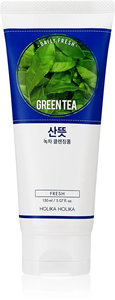 Holika Holika Daily Fresh Green Tea Renseskum som reducerer hudfedt med grøn te 150 ml