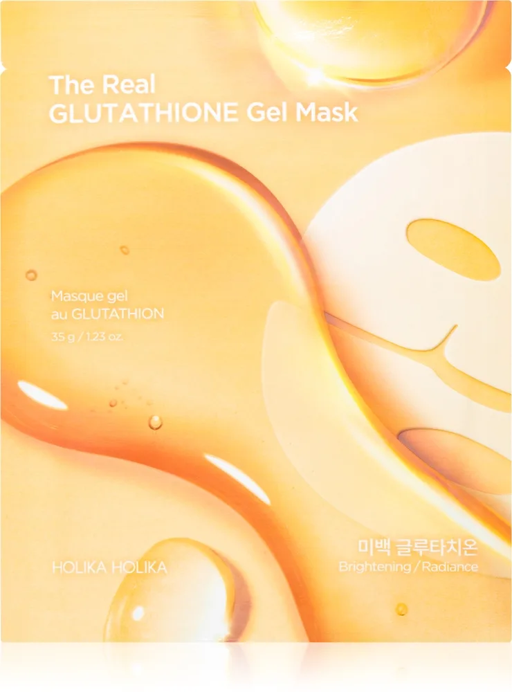 Holika Holika The Real Glutathione Gel Mask Uppljusande arkmask för ansiktet Med gel-textur 35 g