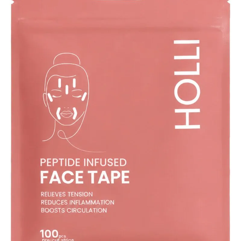 HOLLI Peptide Infused Face Tape Pre‑Cut Strips 100 stk.