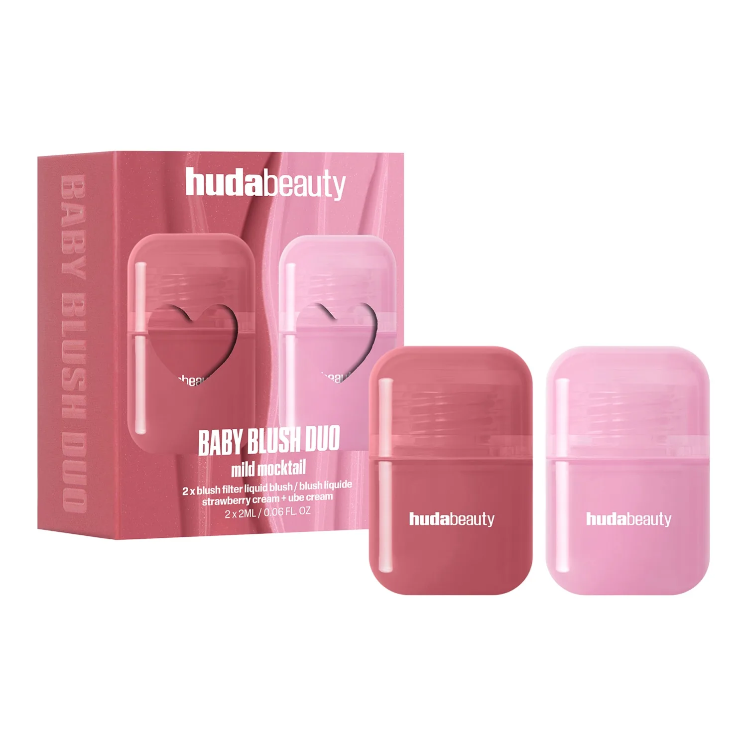 Huda Beauty - Baby Blush Duo Mild Mocktail - Blush-sæt - Baby Blush Mild Mocktail Duo Kit 2026 - For Women