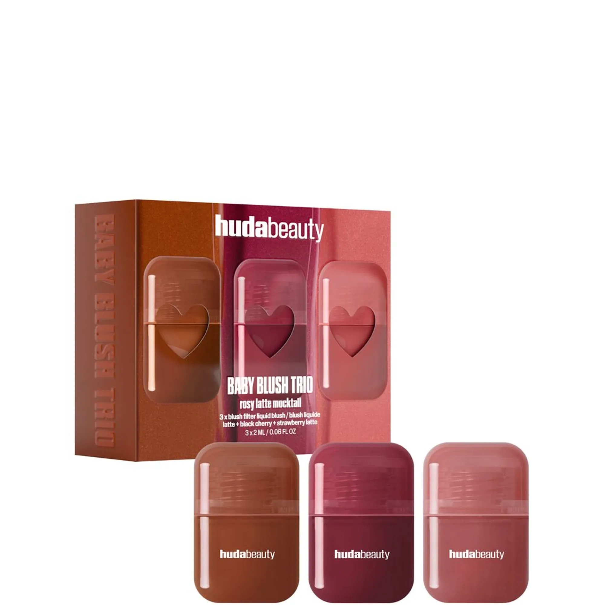 HUDA BEAUTY Blush Filter Baby Blush Mocktail Trio Kit Kasvomeikkisetti