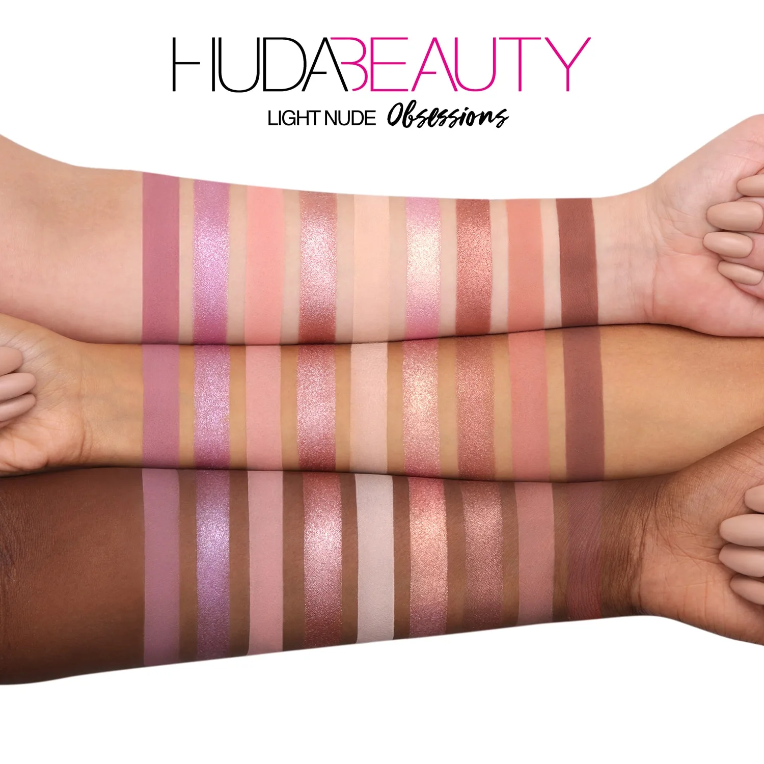 Huda Beauty - Nude Obsessions -eyeshadow Palette - Obsessions Nude Medium - For Women