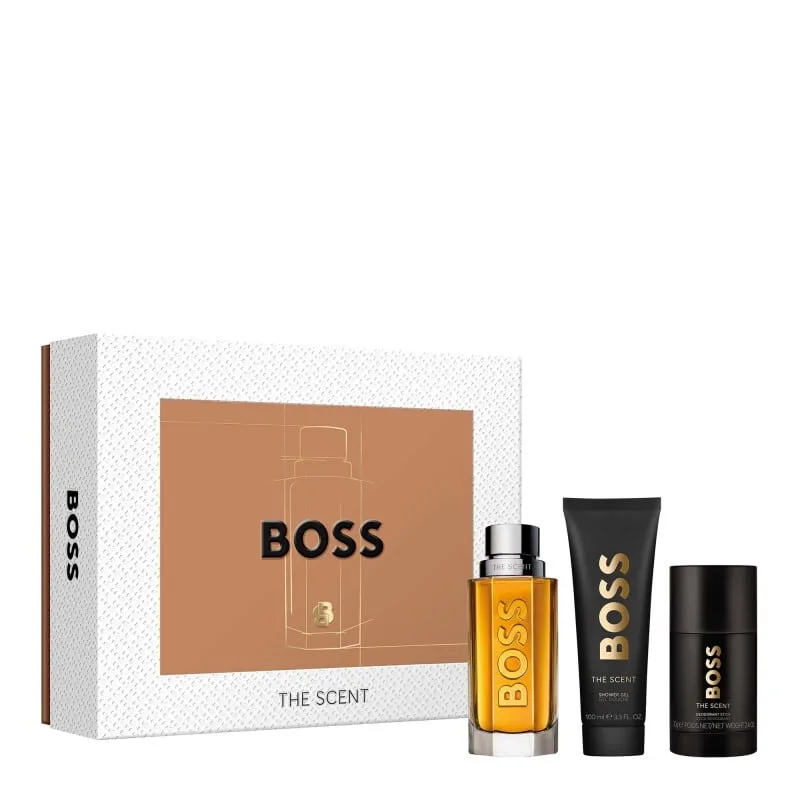 Giftset Hugo Boss The Scent Edt 100ml + Shower Gel 100ml + Deostick 75g