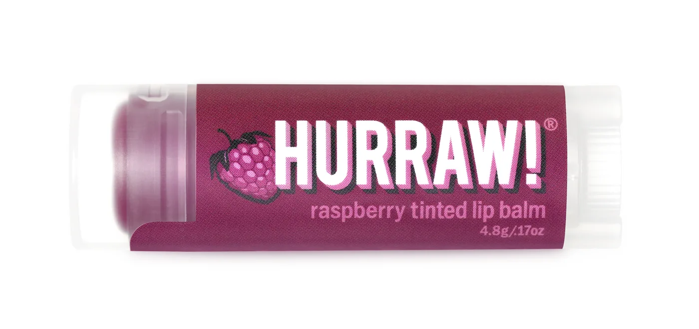 Hurraw Raspberry Tinted Lip Balm 4,8 g