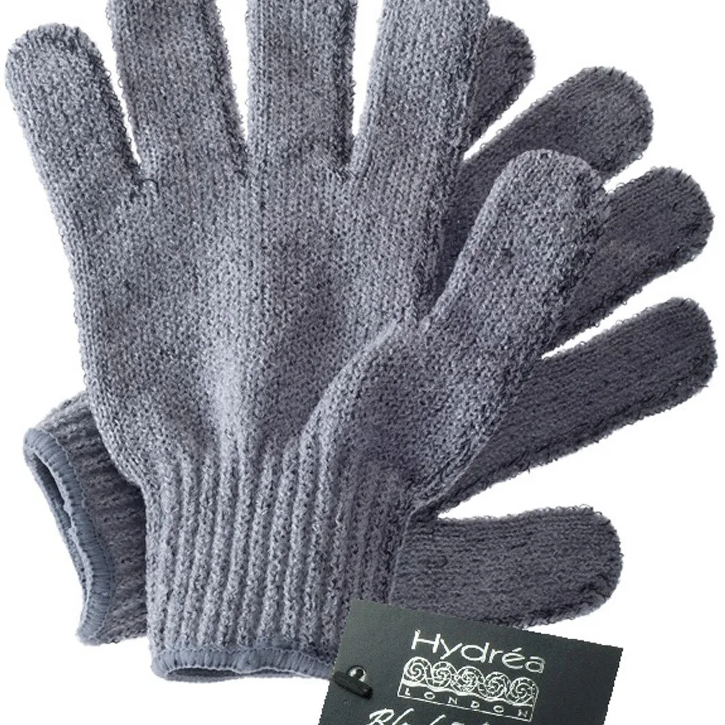 Hydréa London Organic Carbonised Bamboo Exfoliating Gloves