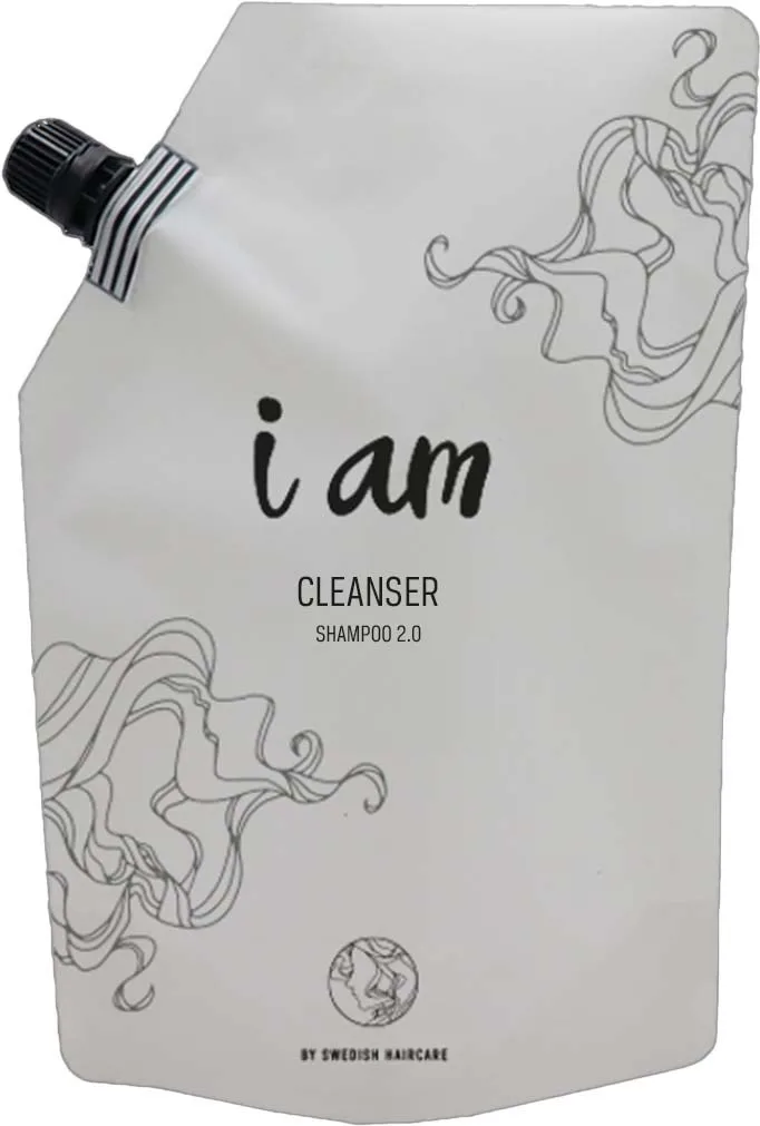 I am by Swedish Haircare i am Cleanser Shampoo 2.0 Refill 1000 ml
