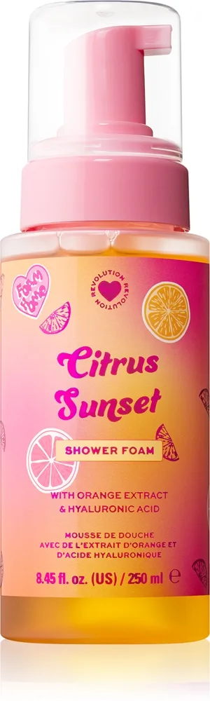 I Heart Revolution Citrus Sunset Shower Foam Duschskum 250 ml