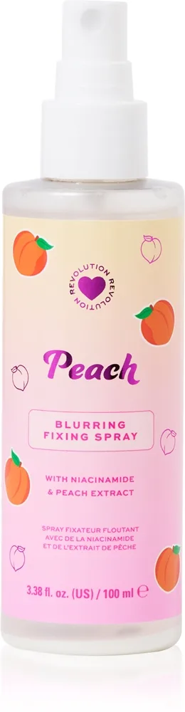 I Heart Revolution Peach Mattifying Fixing Spray Mattifierande sminkfixerande spray Skugga Peach 100 ml