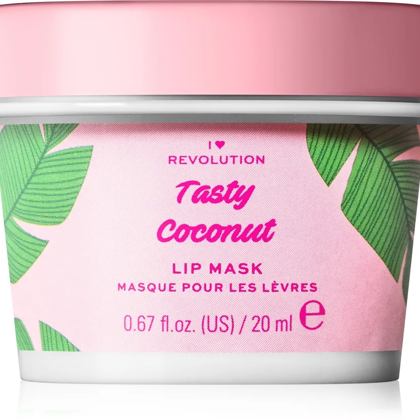 I Heart Revolution Tasty Coconut Återfuktande läppmask med kokosnötolja 20 ml