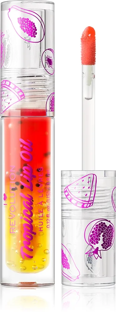 I Heart Revolution Tasty Tropical sävyttävä huuliöljy kosteuttava ja kiiltoa antava sävy Papaya 3,8 ml