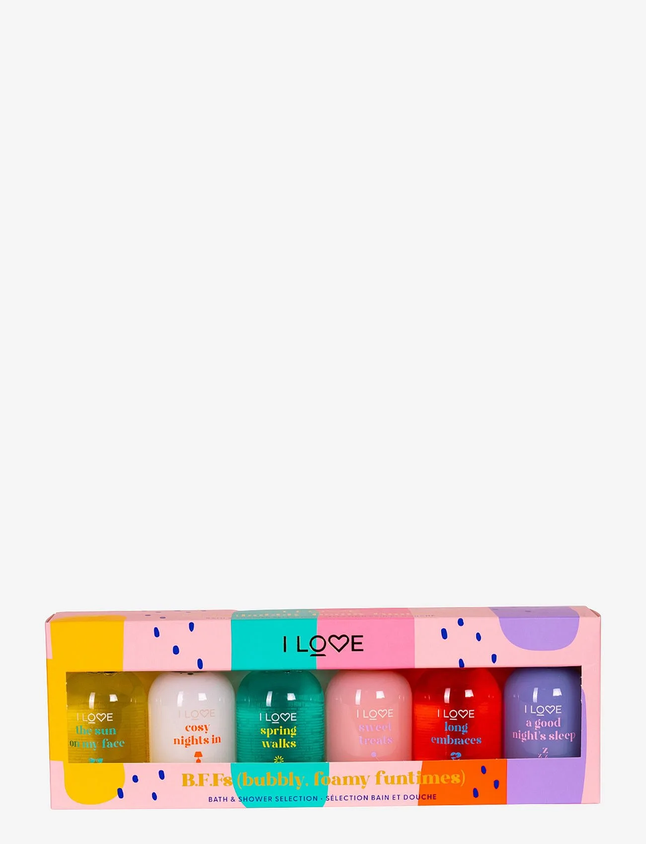 I LOVE B.F.Fs Bubly, Foamy funtimes Shower Gel Set 6 x 100 ml