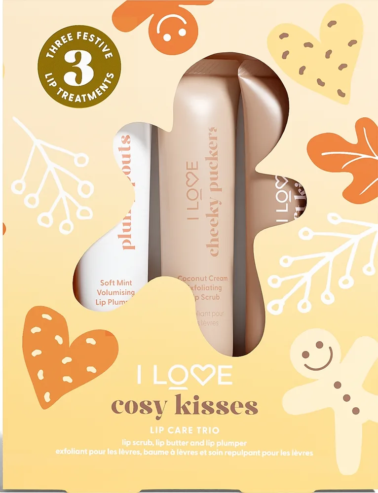 I Love Cosy Kisses Presentförpackning för läppar