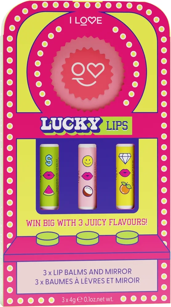 I Love Lucky Lips Presentförpackning för läppar