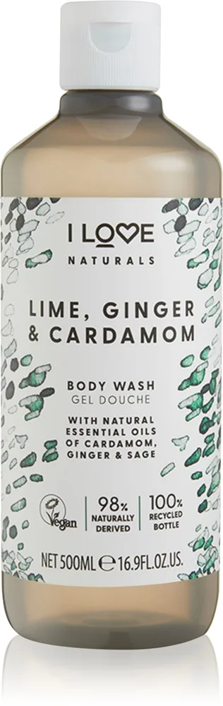 I Love Naturals Lime, Ginger & Cardamom Brusegel 500 ml