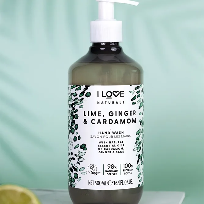 I Love Naturals Lime, Ginger & Cardamom Handtvål 500 ml