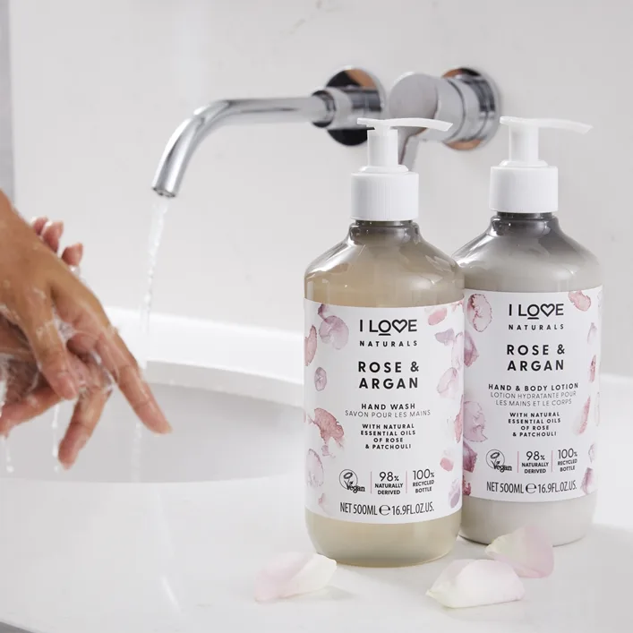 I Love Naturals Rose & Argan Handtvål 500 ml
