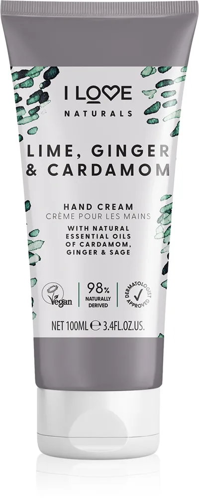 I LOVE I Love Naturals Lime, Ginger & Cardamon Hand Cream - Nude - 100 ml