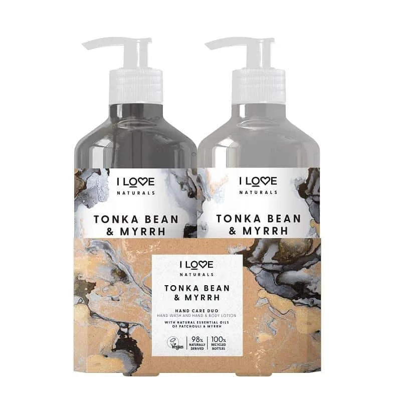 I Love Naturals Tonka Bean & Myrrh Hand Care Duo 2 x 500ml
