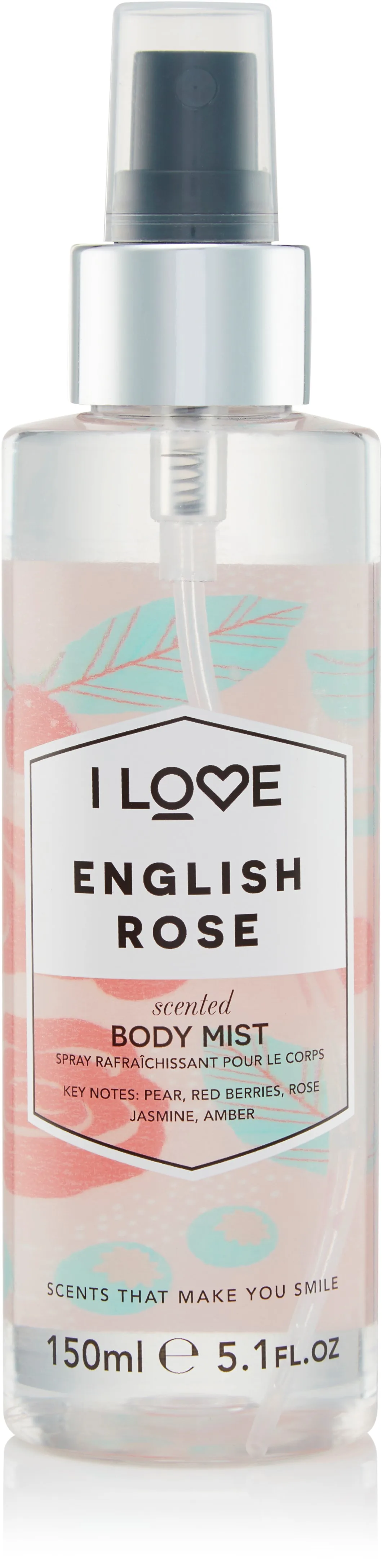 I Love English Rose Scented Body Mist - 150 ml