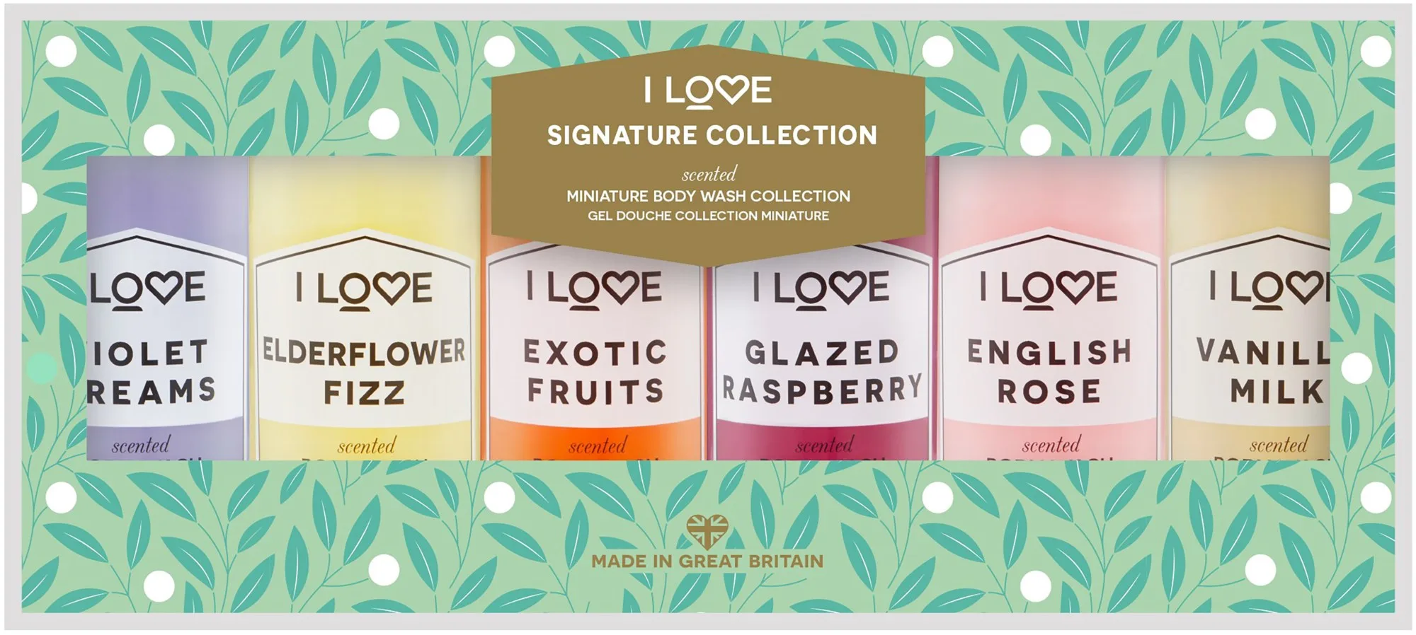 I Love... Signature I Love Selection Box Body Wash Pack 6 x 100 ml 600 ml
