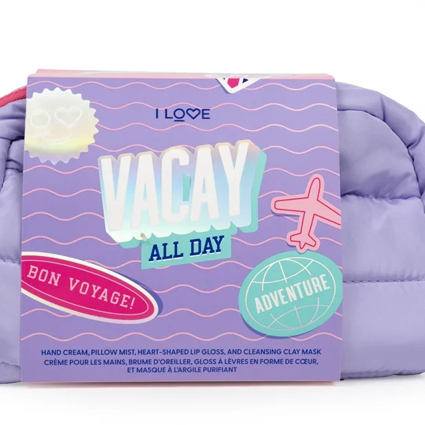 I Love Vacay All Day Presentförpackning för resa