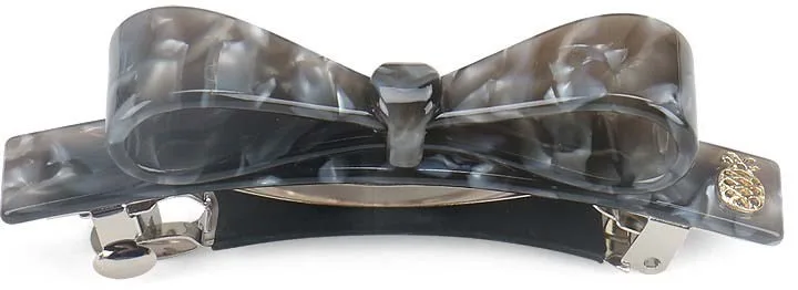 Ia Bon Bow Clip Grey Marble
