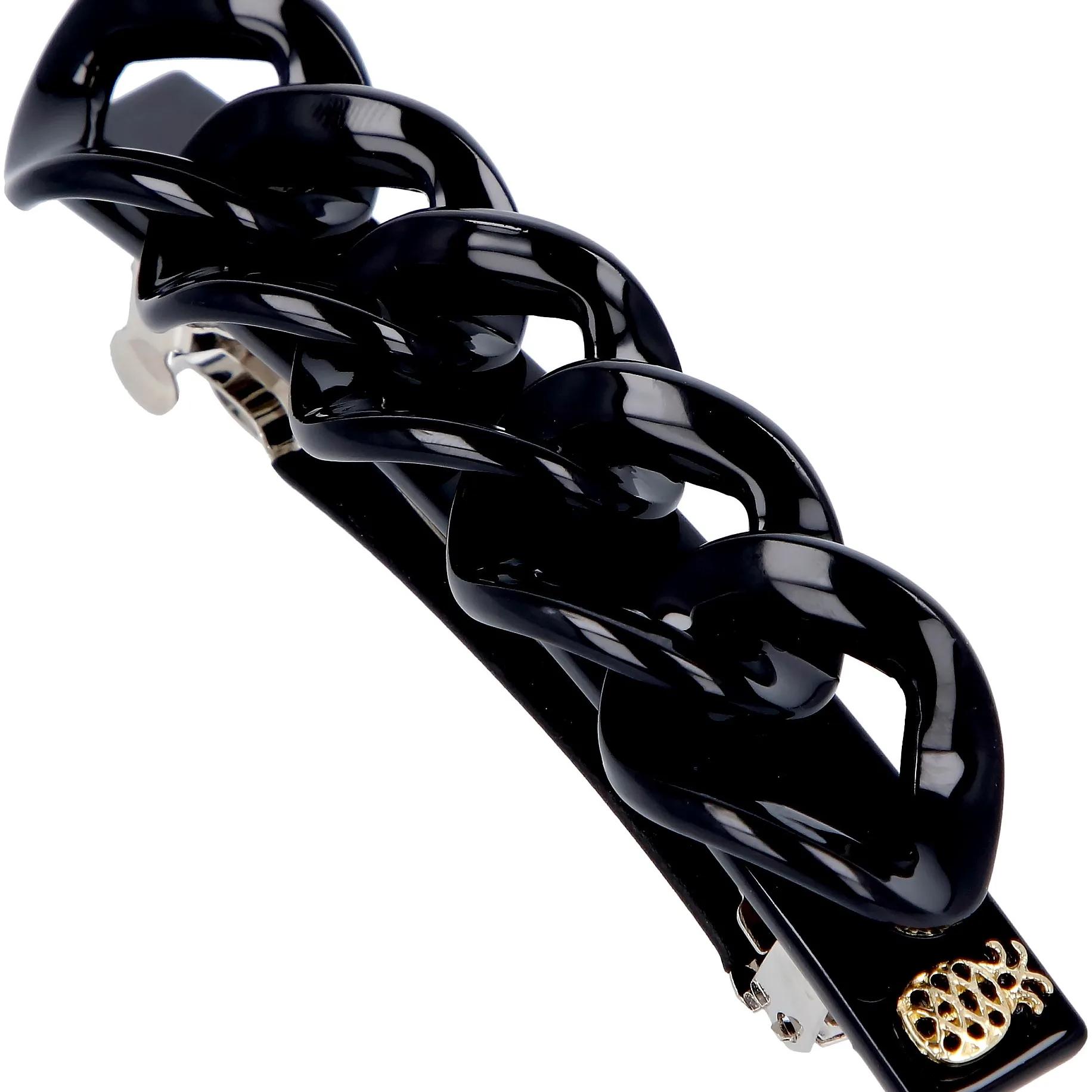 Ia Bon Chain Clip Glossy Black