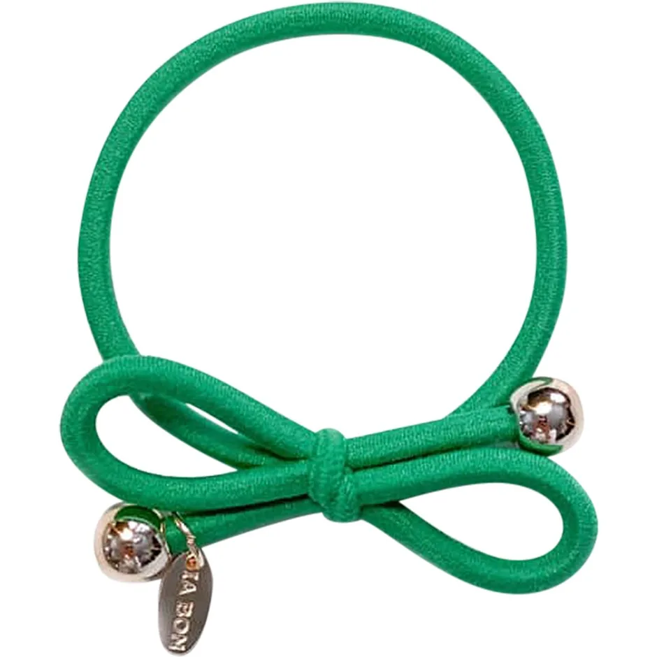 IA BON Hair Tie Gold Bead Kelly Green - 1 pcs