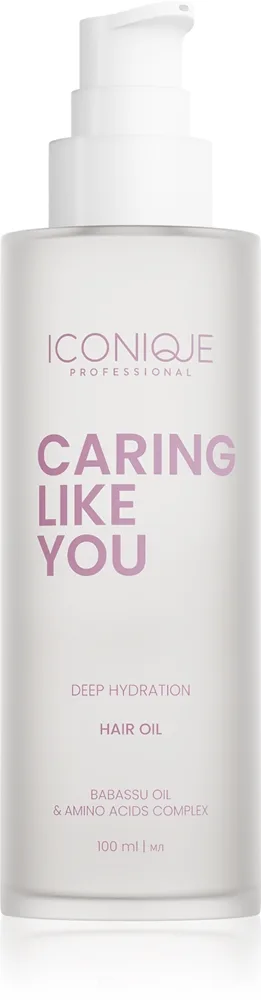 ICONIQUE Professional CARING LIKE YOU Deep Hydration Fuktgivande olja för torrt och skadat hår 100 ml