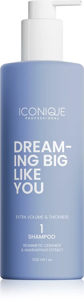 ICONIQUE Professional DREAMING BIG LIKE YOU Volume & Thickness Shampoo für mehr Volumen für feines Haar 500 ml