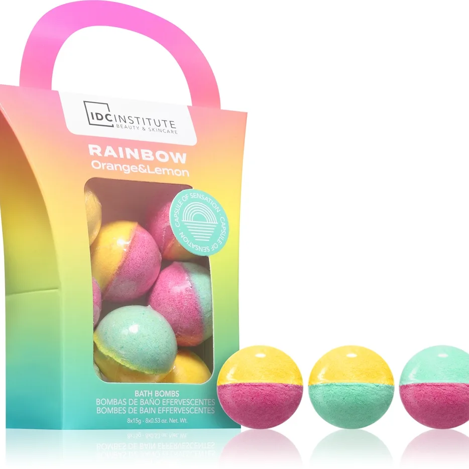 IDC Institute Cocktail Bar Bath Bomb Skugga Rainbow 8x15 g