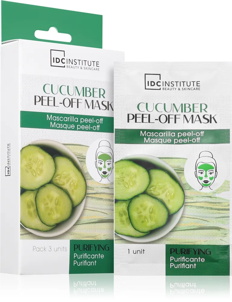 IDC Institute Cucumber Peel-Off Mask för ansikte 3x8 g