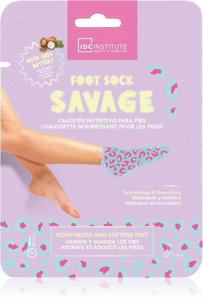 IDC Institute Foot Sock Savage Återfuktande mask för ben 1 st.