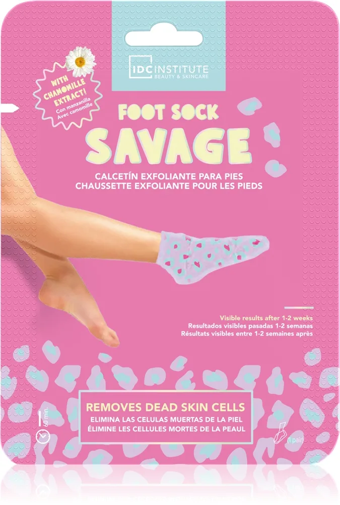 IDC Institute Foot Sock Savage Exfolierande mask för ben 1 st.