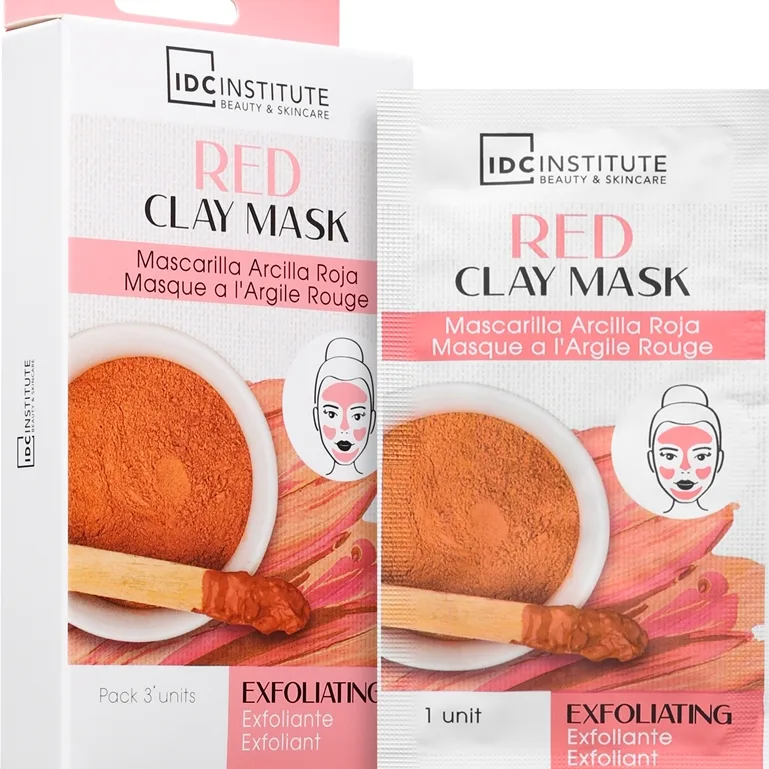 IDC Institute Red Clay Mask Exfolierande mask 3x8 g