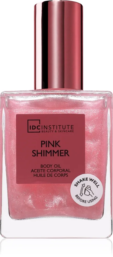IDC Institute Shimmer Pink Skimrande olja för kropp 45 ml
