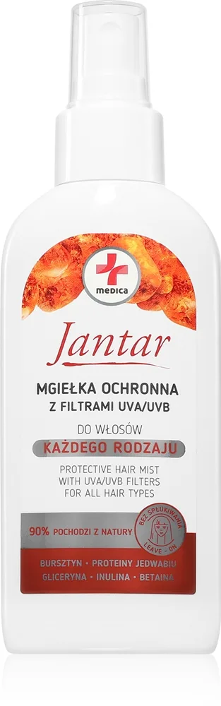 Ideepharm Jantar Medica Udglattende hårlak som tæmmer krus Med UVA- og UVB-filtre 150 ml