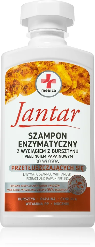 Ideepharm Jantar Medica Rensende shampoo Til hår, der hurtigt bliver fedtet 330 ml