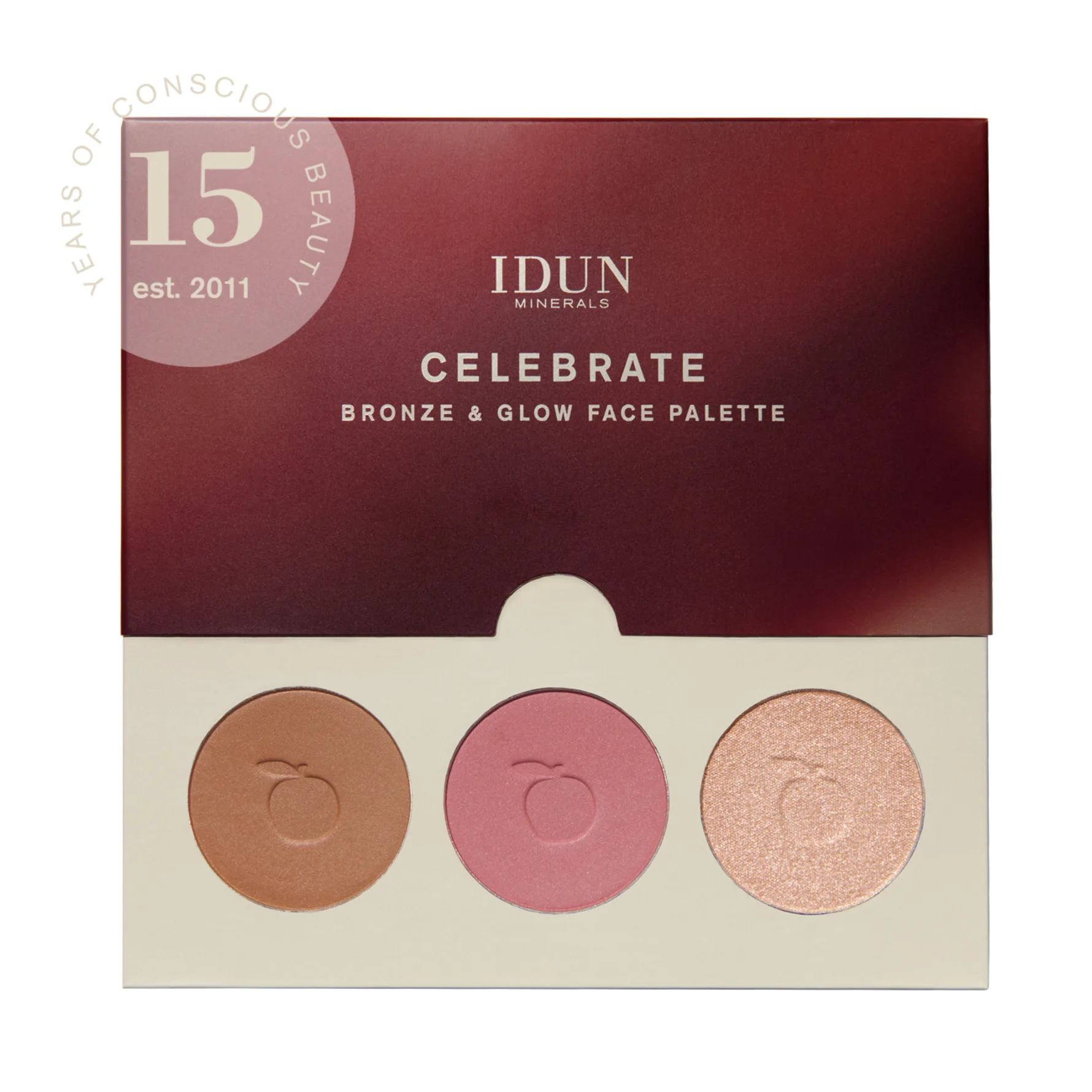 IDUN Minerals Celebrate Bronze & Glow Face Palette 7,6 g - Celebrate (Limited Edition)
