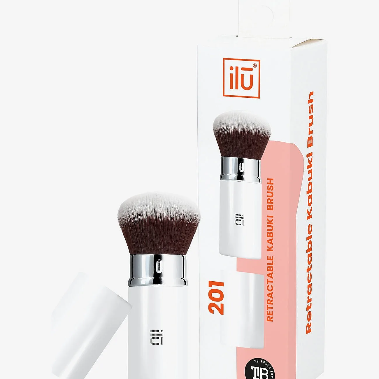 ILU Ilu 201 Retractable Kabuki Brush - Nude - ONE SIZE