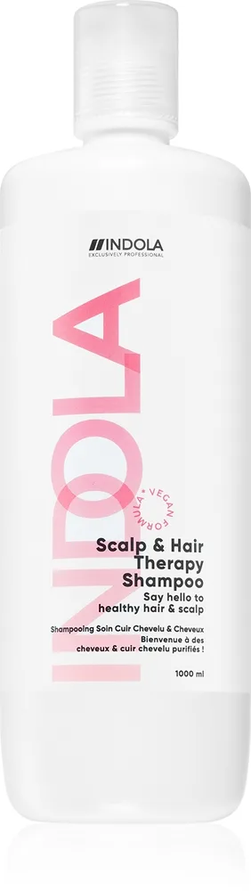 Indola Scalp & Hair Therapy Shampoo Schampo mot mjäll För kemiskt behandlat hår 1000 ml