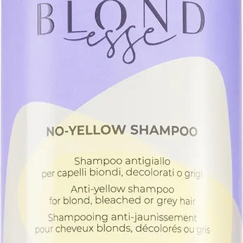 Inebrya BLONDesse No-Yellow Shampoo Neutraliserande schampo med mässingstoner För blont och grått hår 1000 ml