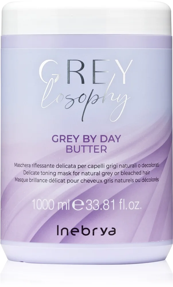 Inebrya Greylosophy Grey By Day Butter Hårmaske Til gråt hår 1000 ml