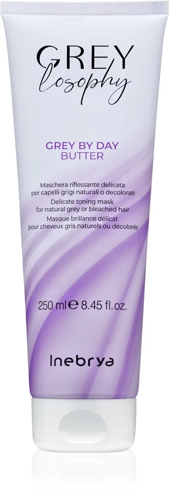 Inebrya Greylosophy Grey By Day Butter hiusnaamio harmaille hiuksille 250 ml