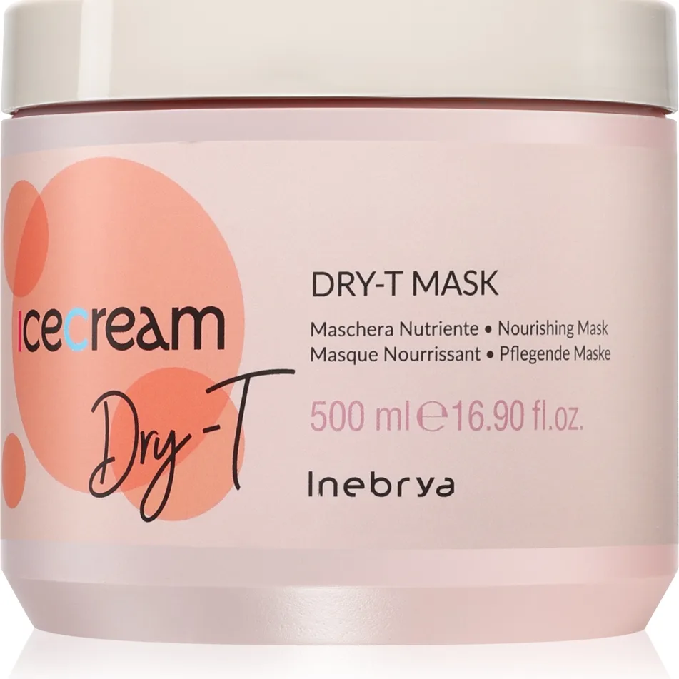 Inebrya Ice Cream Dry-T Mask Närande mask For torrt, stressat hår 500 ml