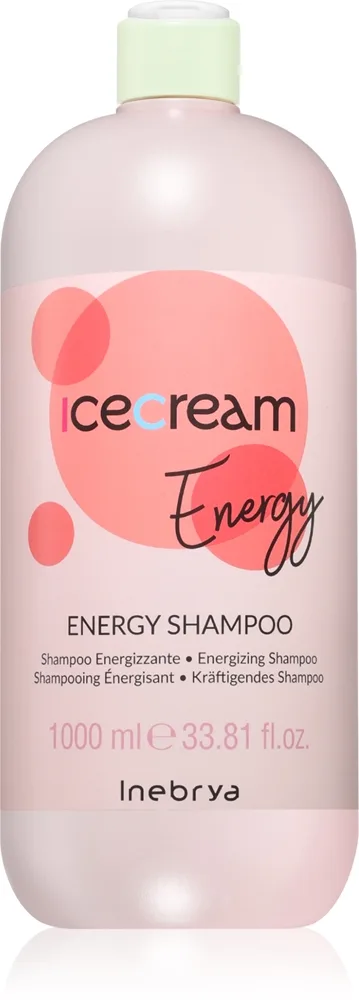 Inebrya Ice Cream Energy Shampoo Schampo Mot håravfall 1000 ml