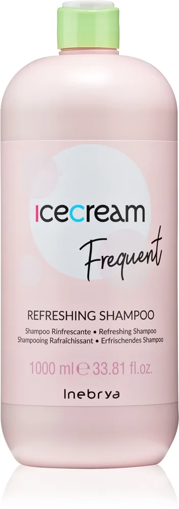 Inebrya Ice Cream Frequent Refreshing Shampoo Forfriskende shampoo Med pebermynte 1000 ml
