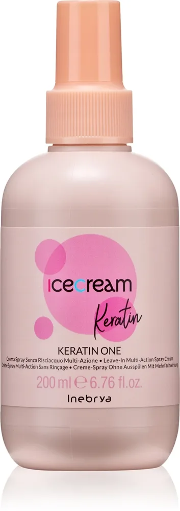 Inebrya Keratin One Multiaction hiuksiin jätettävä kuuri hiuksiin s keratinem 200 ml