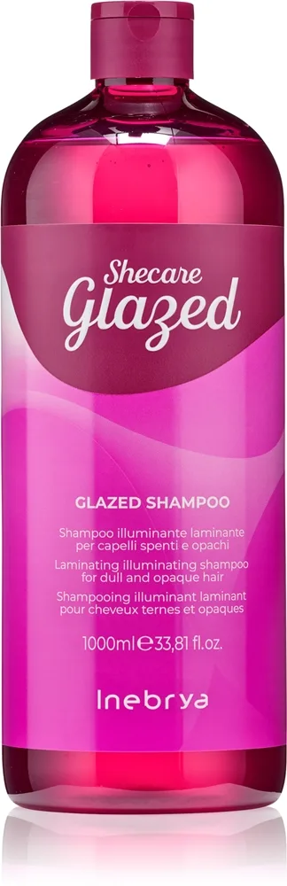 Inebrya Shecare Glazed Shampoo Stråle shampoo for skinnende og blødt hår 1000 ml