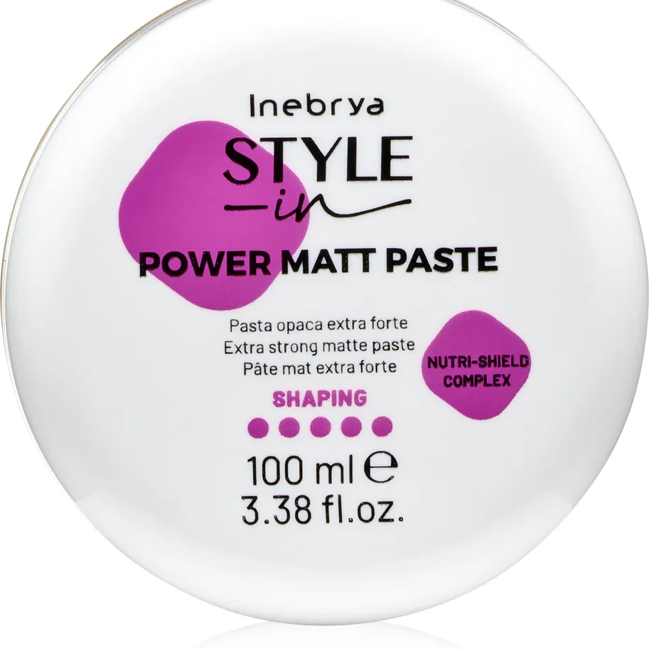 Inebrya Style-In Power Matt Paste mattapinnan antava muotoilutahna hiuksiin 100 ml